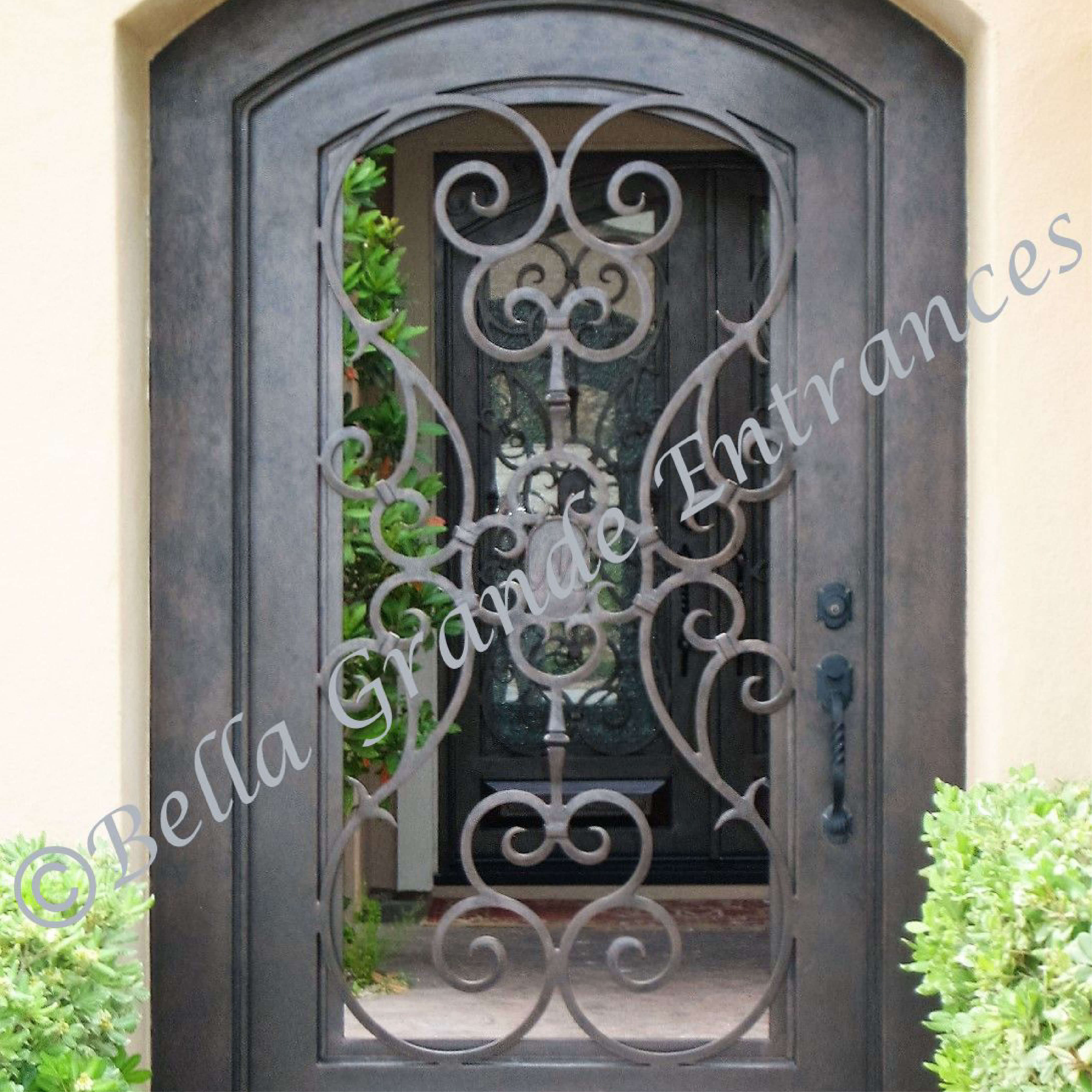 After installing the Bella Grande Entrances Iron Gate Model 212M door, take a look at the image.