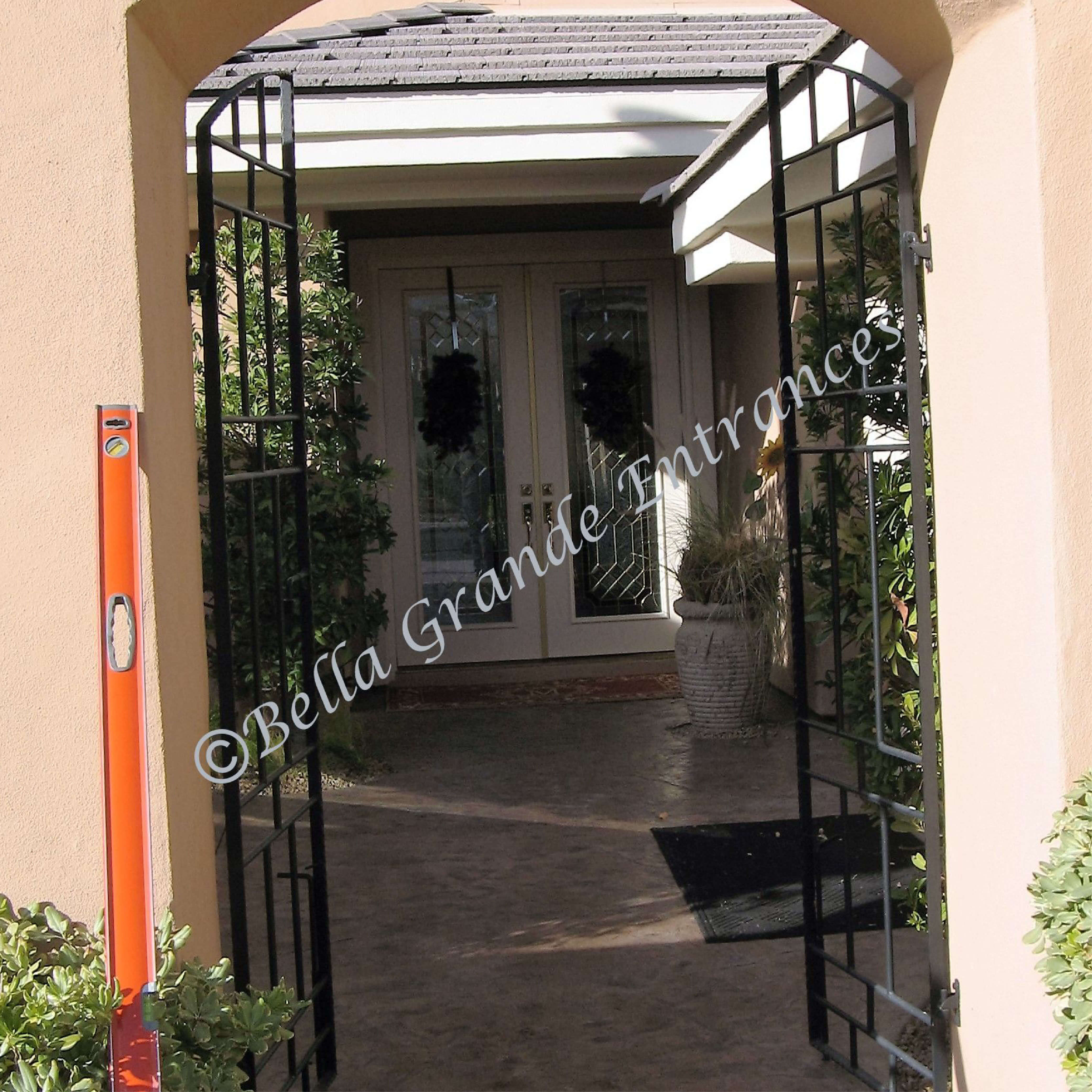 Before installing the Bella Grande Entrances Iron Gate Model 212M door, take a look at the image.