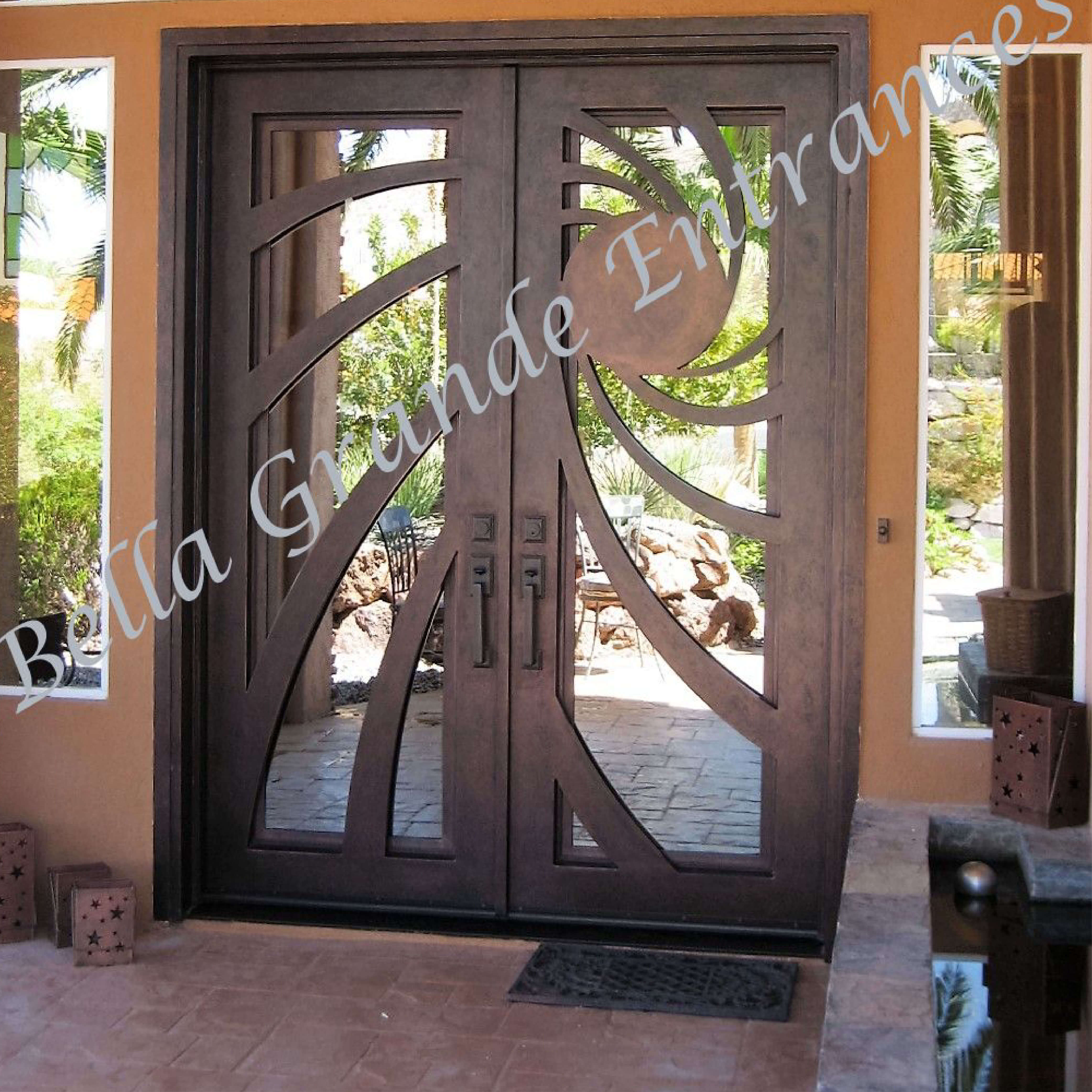After installing the Bella Grande Entrances Double Iron Model 2318 door, take a look at the image.