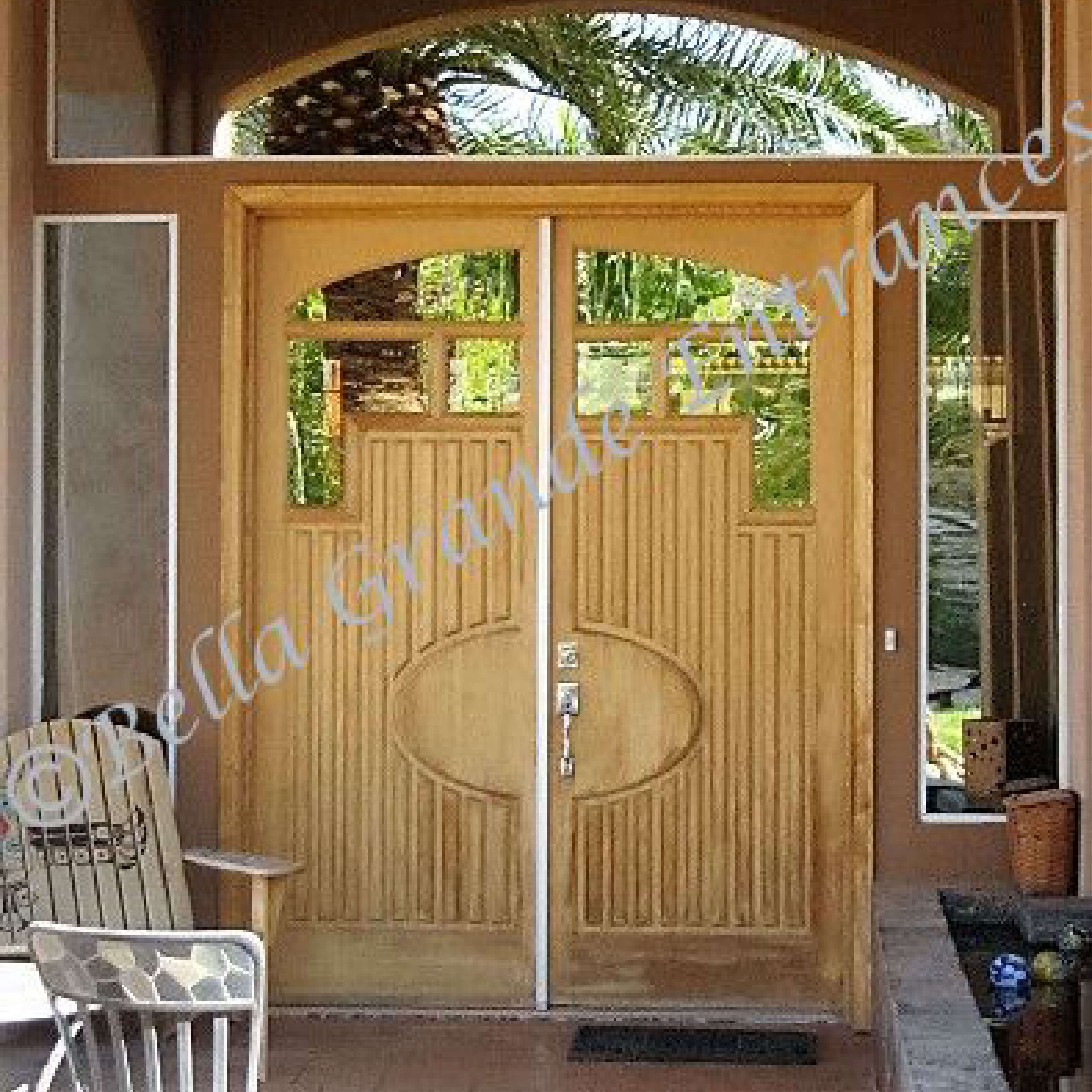 Before installing the Bella Grande Entrances Double Iron Model 2318 door, take a look at the image.